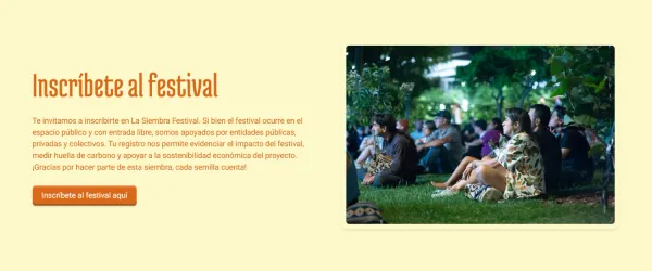 La Siembra Festival portfolio project