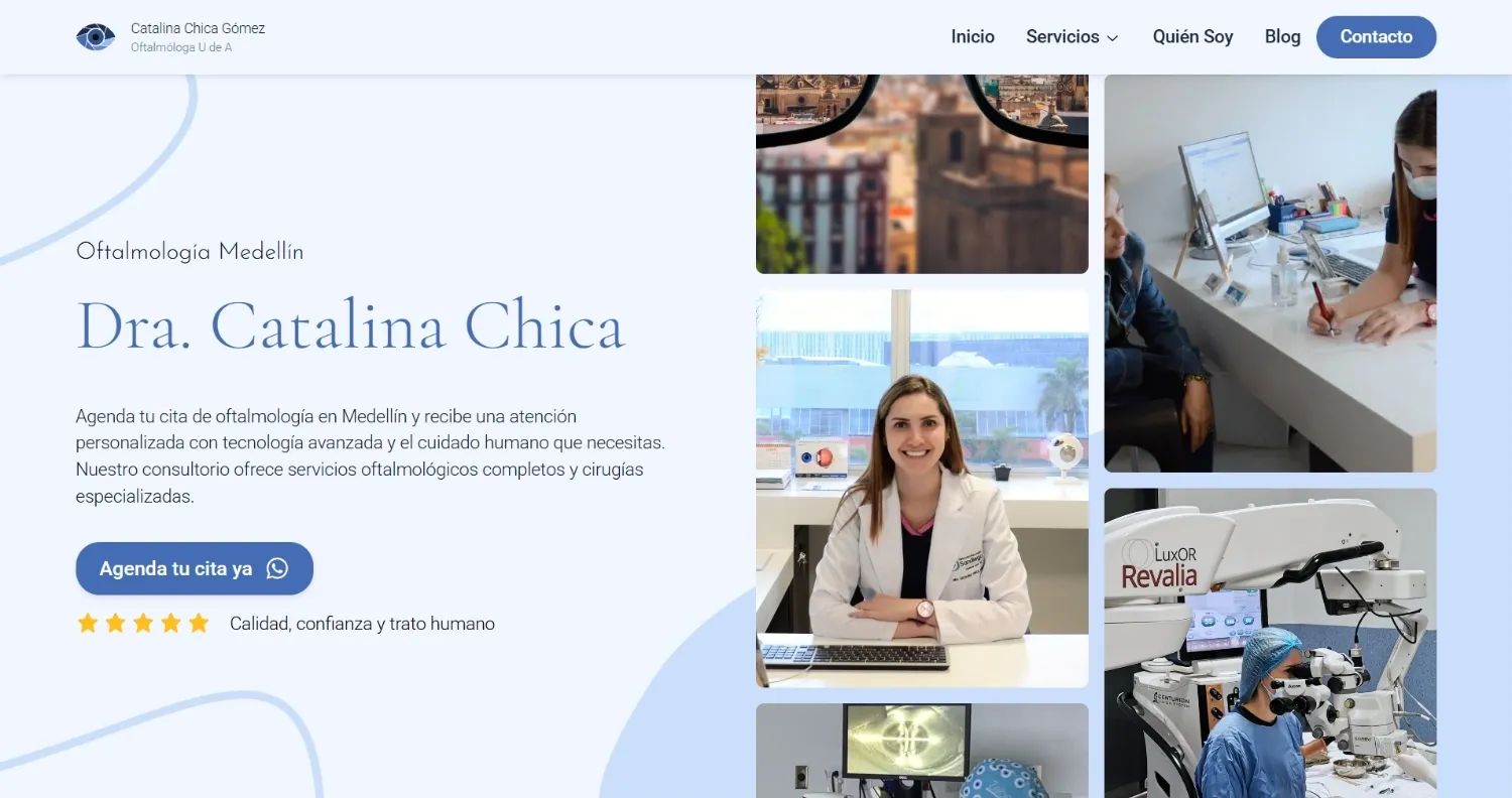 Oftalmóloga portfolio project