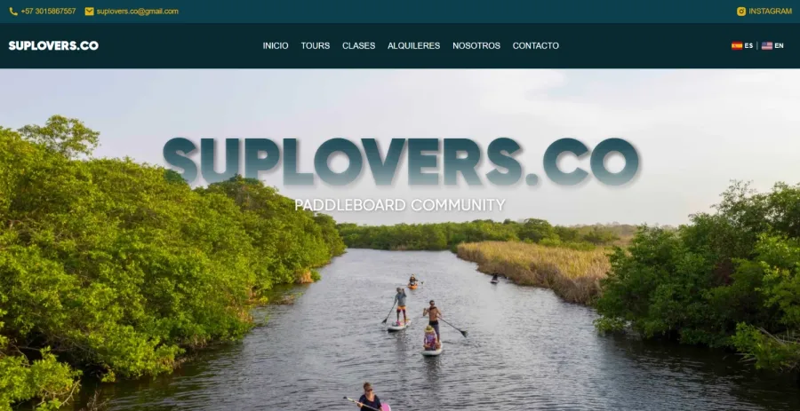 Suplovers.co portfolio project